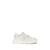 Pinko Zoe Logo-detail Leather Sneakers In Neutral