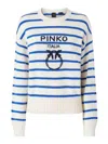 Pinko Love Birds-intarsia Sweater In White