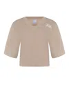 Pinko "suez" T Shirt Made Of Cotton. In Beige