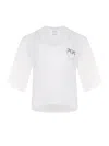 Pinko T-shirt 'suez' In Cotone Bianco In White