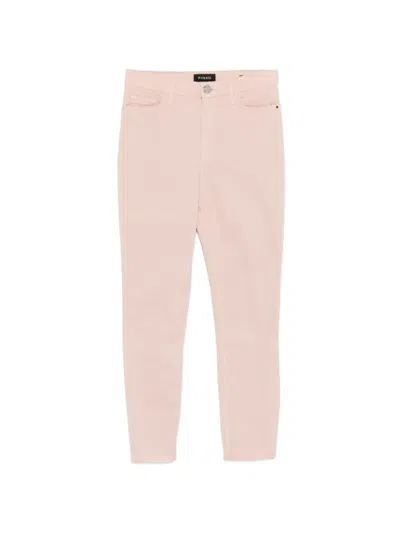 Pinko Susan Frayed Skinny Jeans In Pink