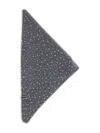 Pinko Svizzera Wool Scarf With Rhinestones In Black