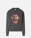 Pinko Graphic-print Sweatshirt In Gris-mouette Foncé