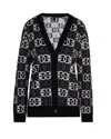 Pinko Love Birds Knit In Viscose Blend In Black