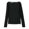 Pinko Rhinestone Light Sweater In Black