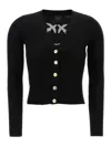 Pinko Black Long-sleeved Cardigan In Black