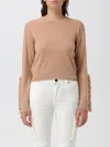 Pinko Sweater  Woman Color Beige In Beige