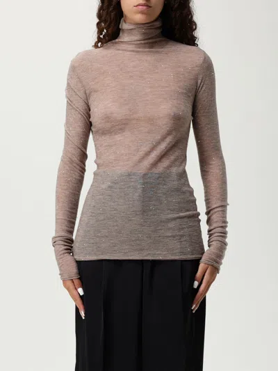 Pinko Sweater  Woman Color Beige In Brown