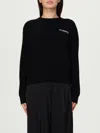 Pinko Love Bird Motif Black Sweater With Round Neck And Long Sleeves In Black