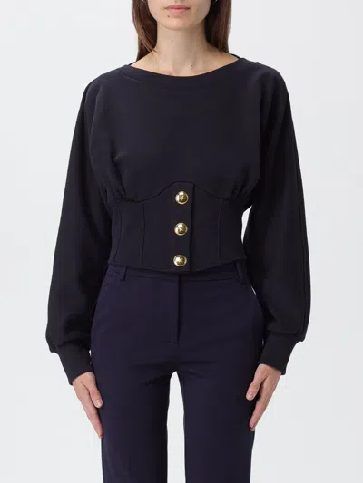 PINKO SWEATSHIRT PINKO WOMAN COLOR BLUE,H43455009