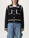 Pinko Sulcis Wool Collared Cardigan Sweater In Black