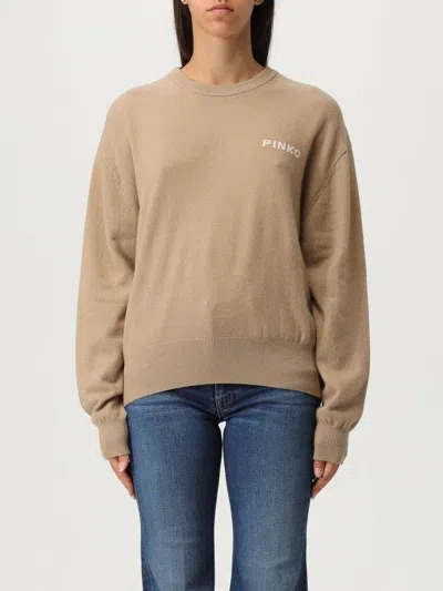 PINKO SWEATER PINKO WOMAN COLOR CAMEL,433726042