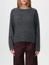 Pinko Crystal-embellished Sweater In Grau