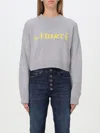 Pinko Intarsia-knit Jumper In Grau