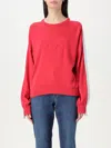 Pinko Emporio Viscose Blend Pullover Sweater In Red