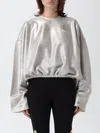 Pinko Sweatshirt  Woman Color Silver In Silver