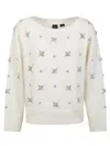 Pinko Scottish Fold Sweater In White