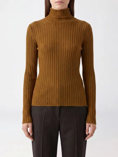 Pinko Sweater Woman Color Green In Brown
