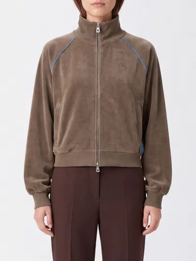 Pinko Sweater Woman Color Green In Brown