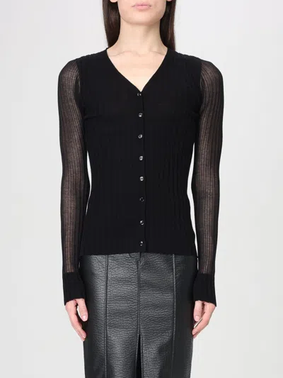 Pinko Caldo Cardigan Blend Ws Silk In Black