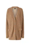 Pinko Textured Knit Sweater With Deep V-neckline