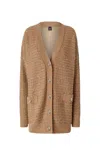 Pinko Textured Knit Sweater With Deep V-neckline