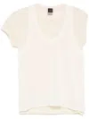 Pinko Lightweight T-shirt With Scoop Neckline And Longer Hem