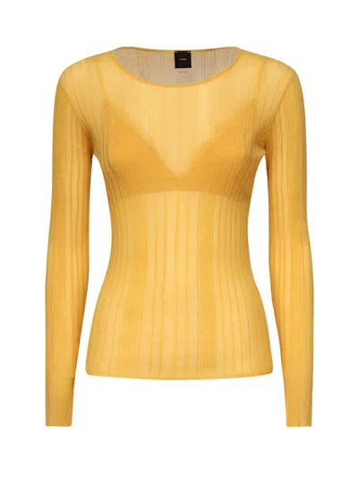 Pinko Sweaters In Yellow