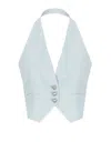 Pinko Waistcoat  Woman Color Gnawed Blue