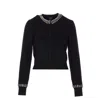 Pinko Spezzino Cardigan Blend Ws In Black