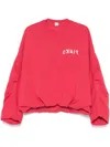 Pinko Logo-print Sweatshirt In Pink