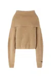 Pinko Sphynx Sweater In Beige