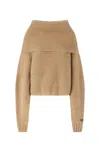 Pinko Sphynx Sweater In Beige