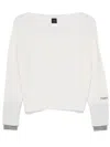 Pinko Sweaters In Bianco E Grigio