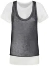 Pinko T-shirt Avec Débardeur Assorti In Black