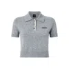 Pinko Wool And Cashmere Polo Shirt In Black