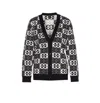 Pinko Love Birds Knit In Viscose Blend In Black