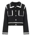 Pinko Sulcis Wool Cardigan In Black