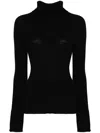 Pinko Roll-neck Sweater In Black