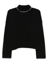 Pinko Sweaters Blacks And Greys In Black