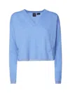 Pinko Cotton Sweater In Blue