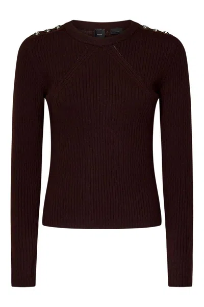 Pinko Sweaters In Brown