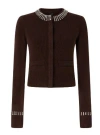 Pinko Spezzino Cardigan In Brown