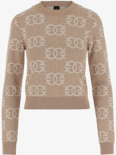 Pinko Sweaters In Brown