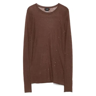 Pinko Sweaters Brown