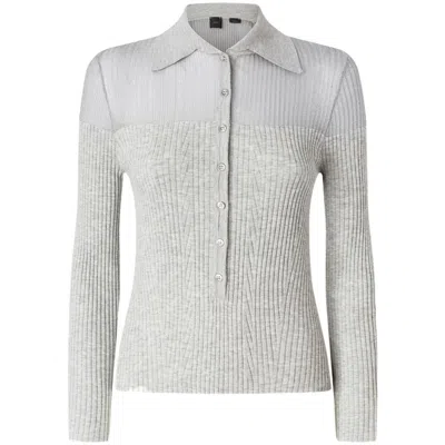 Pinko Sweaters In Gris Carrière