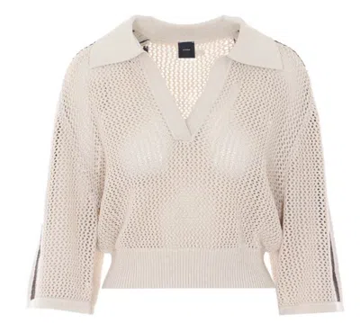 Pinko Sweaters Grigio Ostrica In Neutral