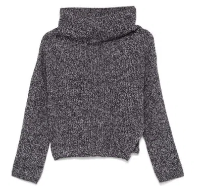 Pinko Sweaters In Grigio/nero/bianco