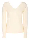 Pinko Sweaters Light And Natural In Neutral