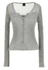 Pinko Long-sleeved Knitted Cardigan In Multicolor